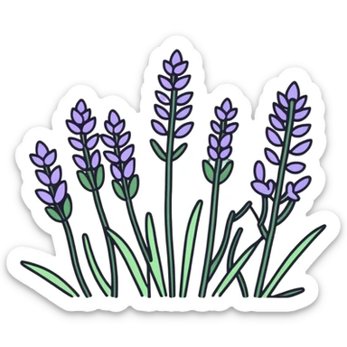 Icon app of self service but lavender with lavenders sticker