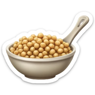 a bowl of chickpeas sticker