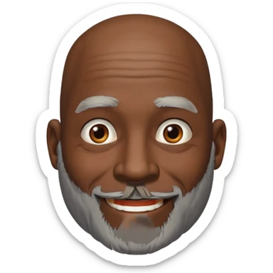 my dad buts he is black and not old with a grey beard and no hair i said gray hair but he is not old sticker