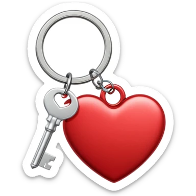 key ring heart valentines day sticker