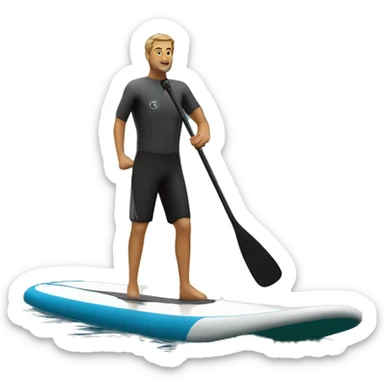 Man on sup hydrofoil sticker