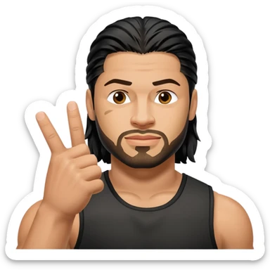 Roman reigns finger up sticker