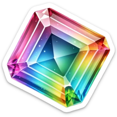 Rainbow Tourmaline sticker