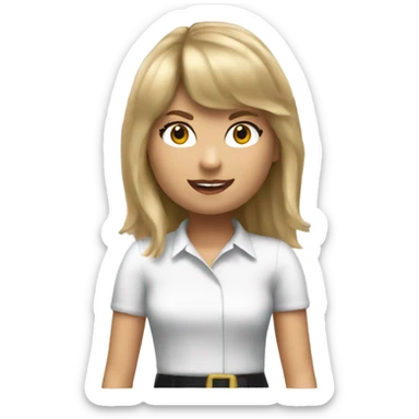Taylor swift playing Roblox sticker