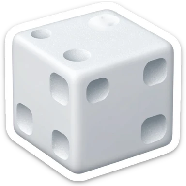 Sugar cube block sticker