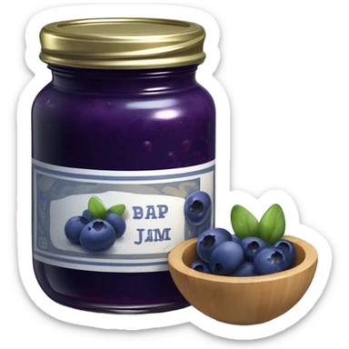 Blueberry jam  sticker