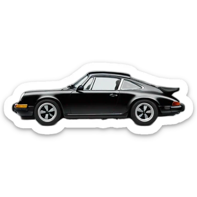 Porsche-911-carrera-vintage-black sticker