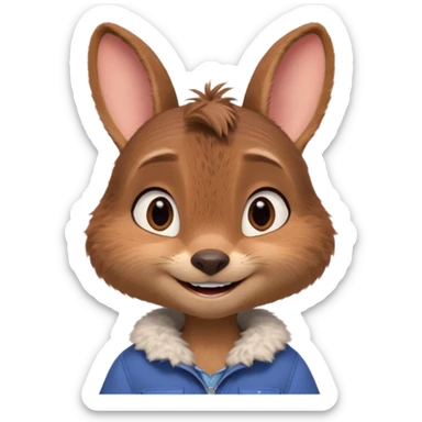 judy hopps from zootopia, pixar sticker