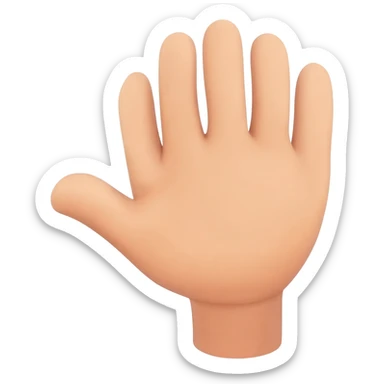 Left hand missing thumb sticker