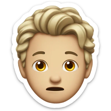 emoji in distress sticker