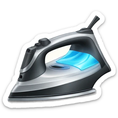 Iron is an electric device for straightening clothes sticker