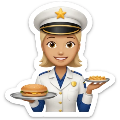 drive through restaurant employee sticker