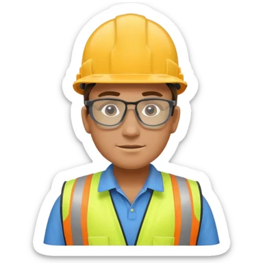 ouvrier de chantier sticker