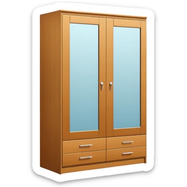 wardrobe modern closed mirror door sticker