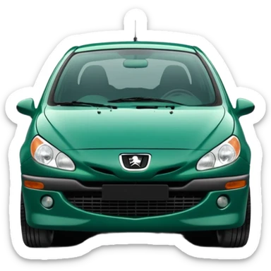 1999 Peugeot 206 emerald green  sticker