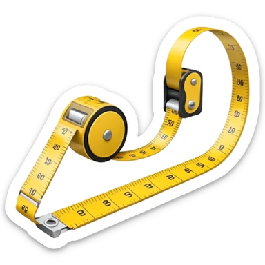 measuring tape used by tailors  sticker