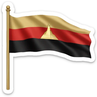 Kingdom of Egypt flag  sticker