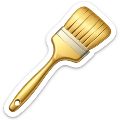 golden brush sticker