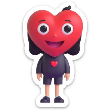 confused in-love person sticker