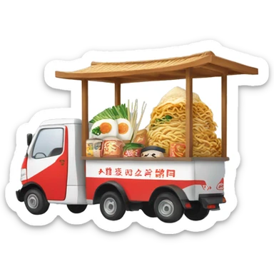 japanese food truk that selling ramen sticker