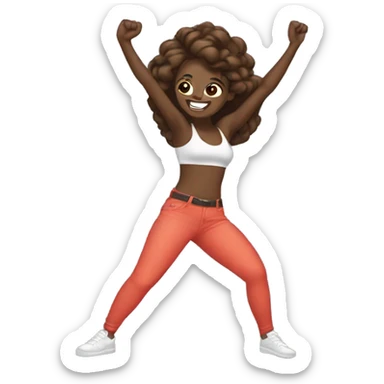 ‘💁🏾‍♀️’ emoji but dabbing sticker