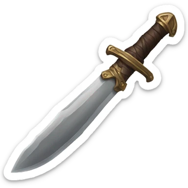small old rogue dagger sticker