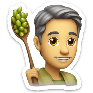 una cucharada de aceite de oliva sticker