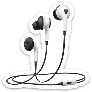 apple earphone white
 sticker