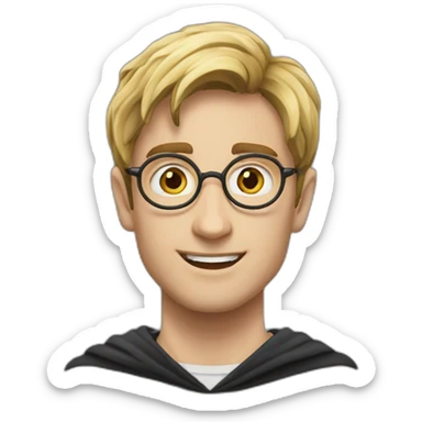 Harry Potter sur un balais magique sticker