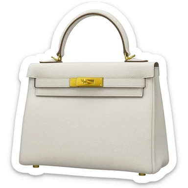 matte white kelly hermes bag sticker