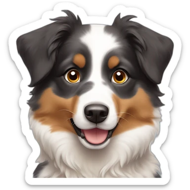Cute little Australian Shepherd sticker
