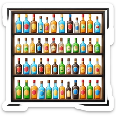 Alcohol store sticker