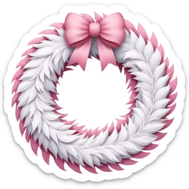 white and pink christmas reef with no green sticker