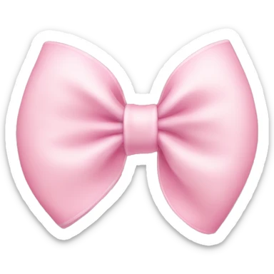 Light pink bow sticker