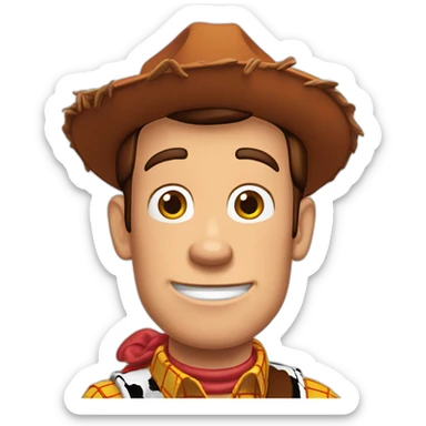Woody toy story sticker