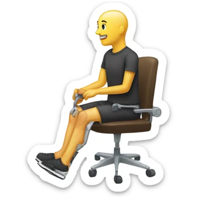 Leg amputee  sticker