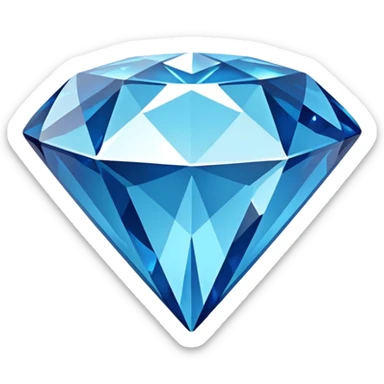 blue diamond sticker