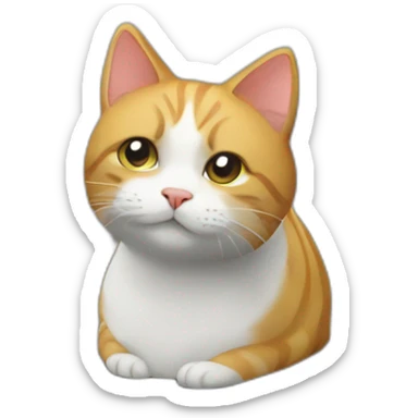 Cat in warsaw sticker