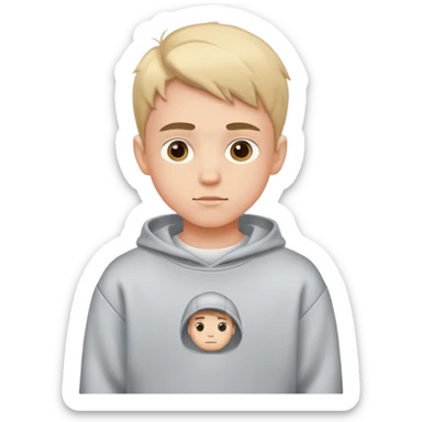 Boy whit sweatshirt  sticker