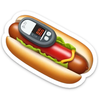 Hotdog blood pressure cuff sticker