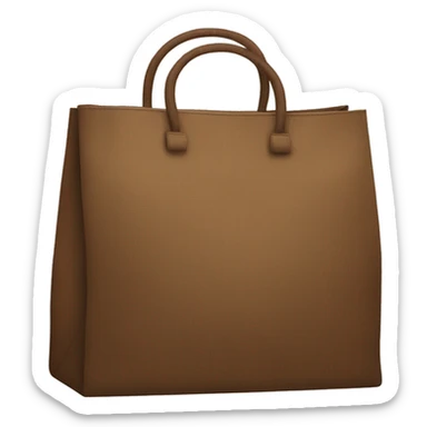 Brown the tote bag sticker