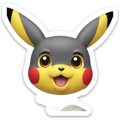 Pikachu tête sticker