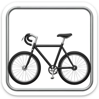 Bike with cartoon sticker