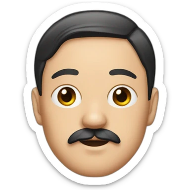 hitler with cat ears sticker