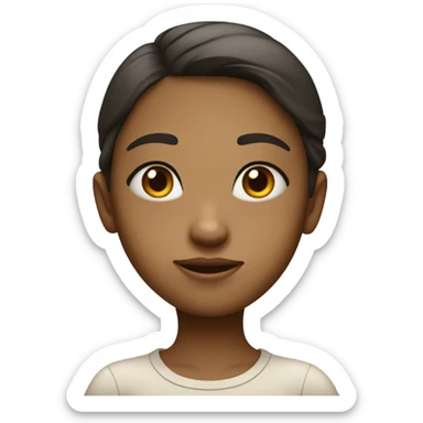 girl being shy sticker