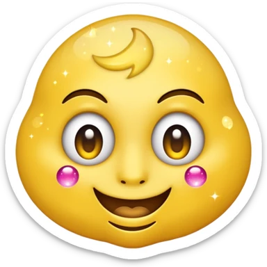 glorbo as a mischievous emoji with sparkles sticker