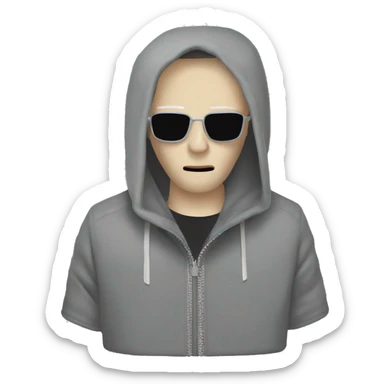 Grey rick owens geobasket  sticker