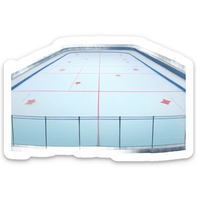 Empty ice rink sticker