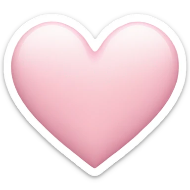 Light pink heart  sticker