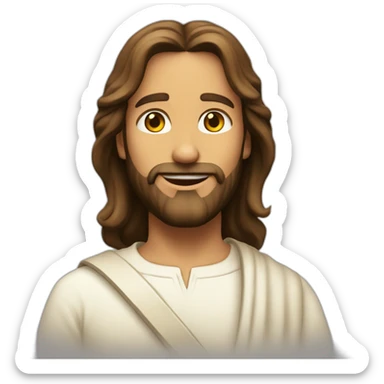 A Loving Jesus Who Sends Hearts of Love sticker